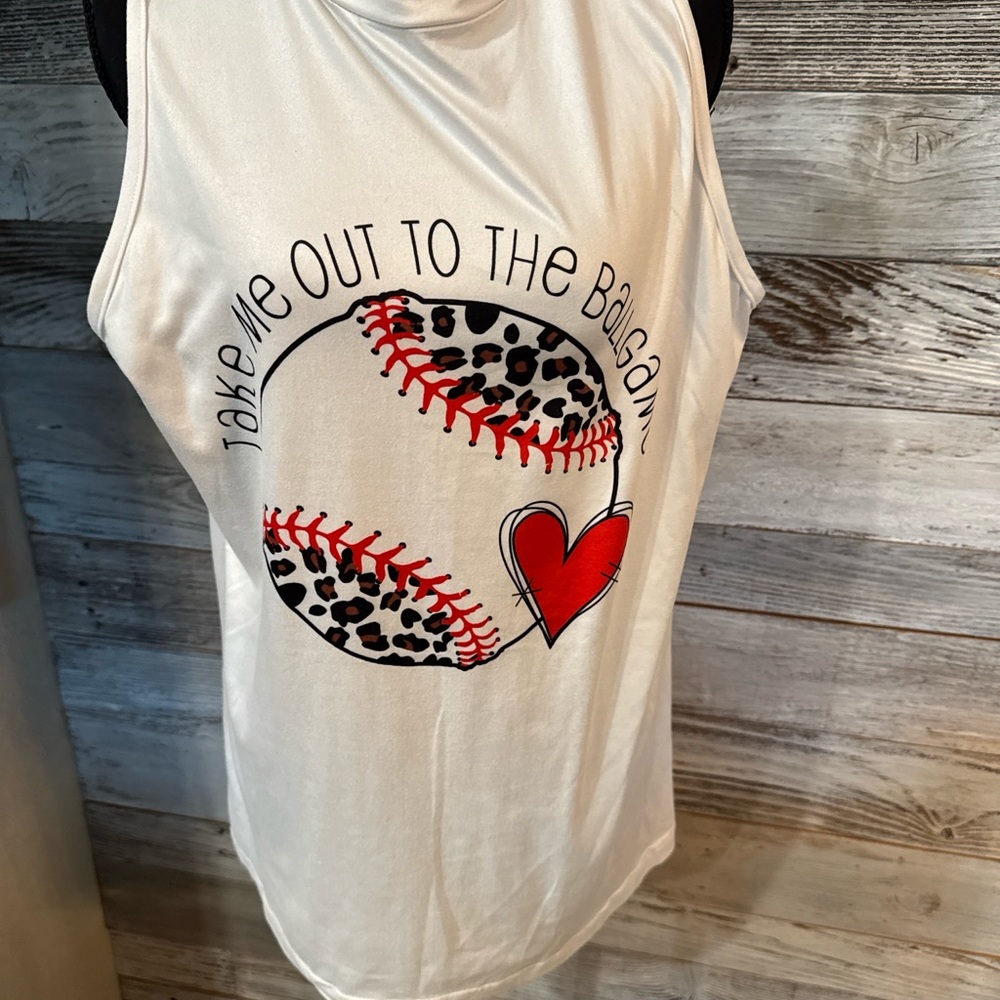 Women's White Graphic Tank Top